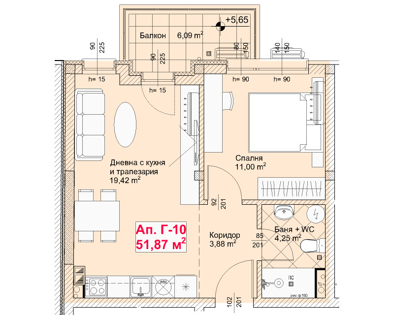 Продава 2-СТАЕН, гр. Созопол, област Бургас, снимка 2 - Aпартаменти - 48909110