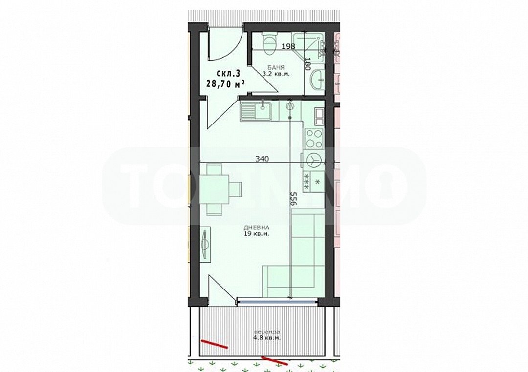 Продава 1-СТАЕН, гр. Варна, Възраждане 4, снимка 2 - Апартаменти - 49841078