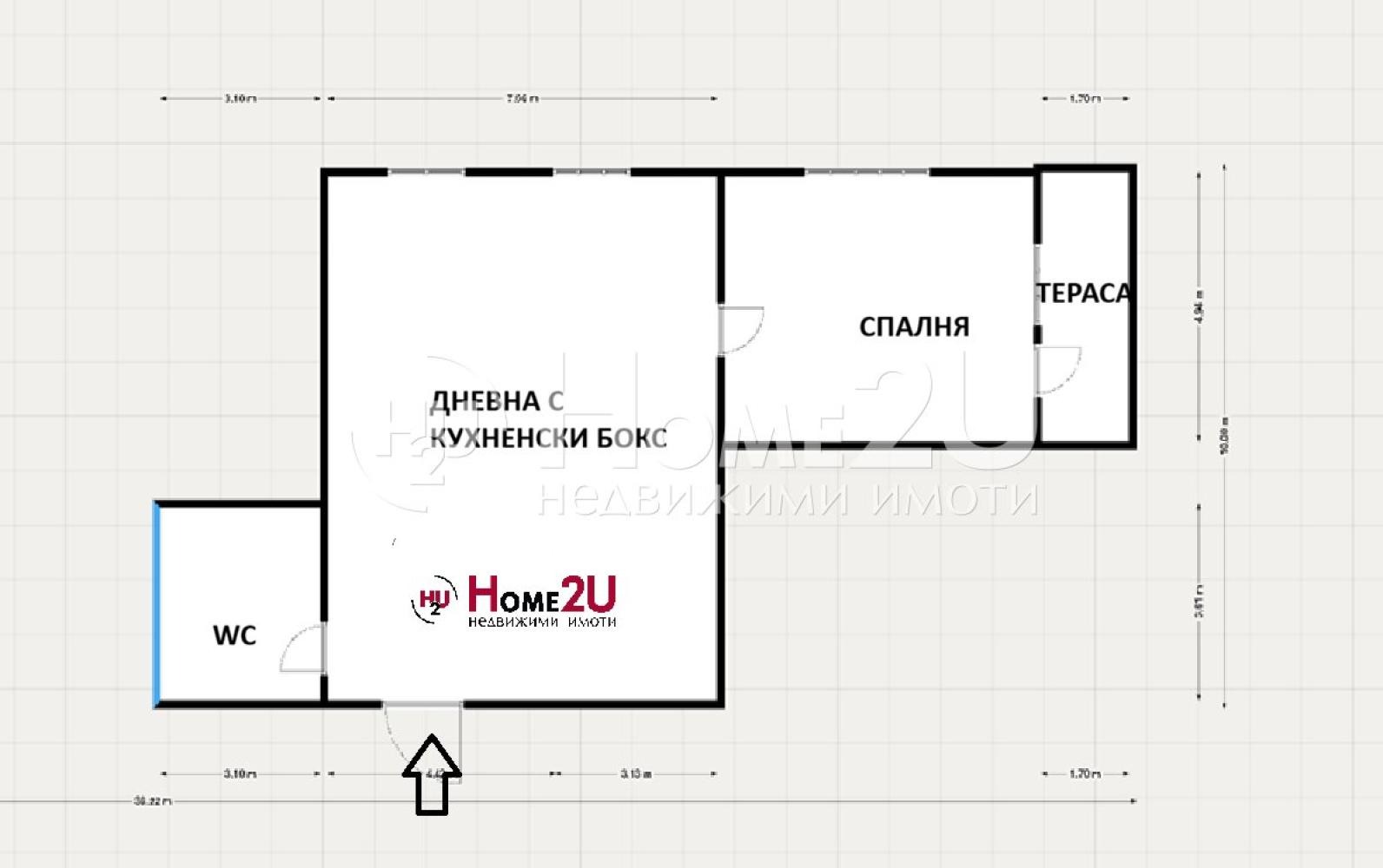 Продава 2-СТАЕН, гр. Пазарджик, Център, снимка 8 - Апартаменти - 54068886