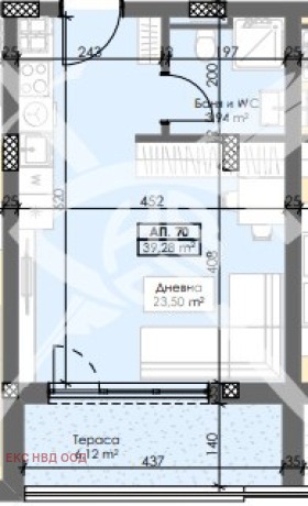 Продава  1-стаен град Пловдив , Тракия , 46 кв.м | 47501589