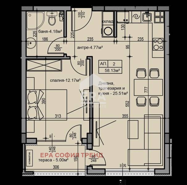 Продава 2-СТАЕН, гр. София, Модерно предградие, снимка 7 - Апартаменти - 53535566