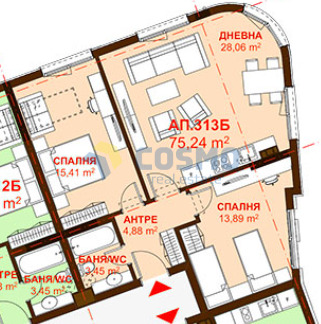 Zu verkaufen  2 Schlafzimmer Burgas , Sarafowo , 90 qm | 45689344 - Bild [3]