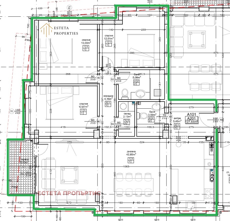 Zu verkaufen  3 Schlafzimmer Sofia , Malinowa dolina , 149 qm | 97920708