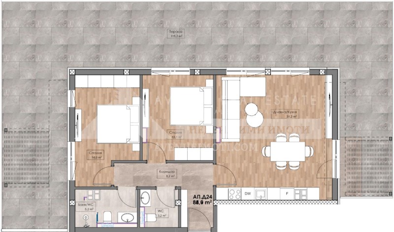 À vendre  2 chambres Plovdiv , Karchiyaka , 215 m² | 82541788 - image [2]