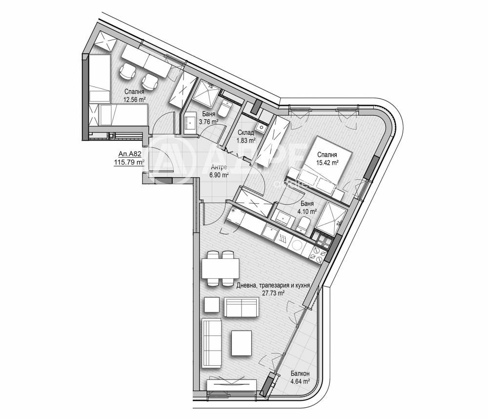 Продава 3-СТАЕН, гр. София, Витоша, снимка 4 - Апартаменти - 55642629