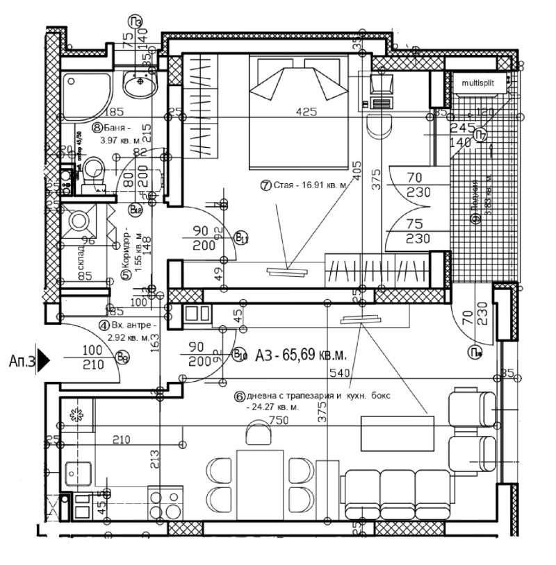 For Sale  1 bedroom Sofia , Levski , 78 sq.m | 87429577 - image [2]