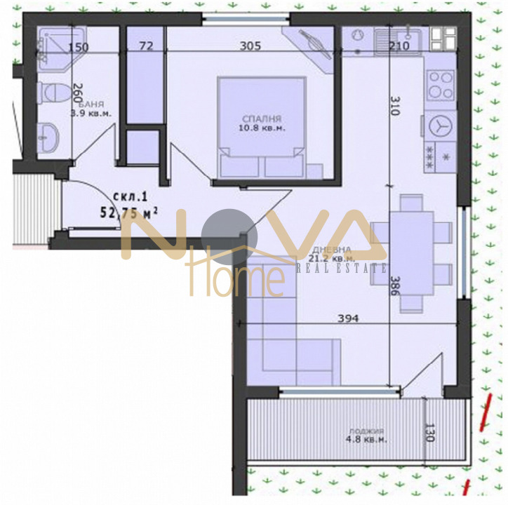 Myytävänä  1 makuuhuone Varna , Vazraždane 4 , 60 neliömetriä | 83892171 - kuva [2]