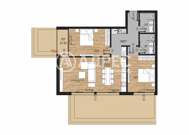 À venda  2 quartos Sofia , Boiana , 124 m² | 90906931 - imagem [4]