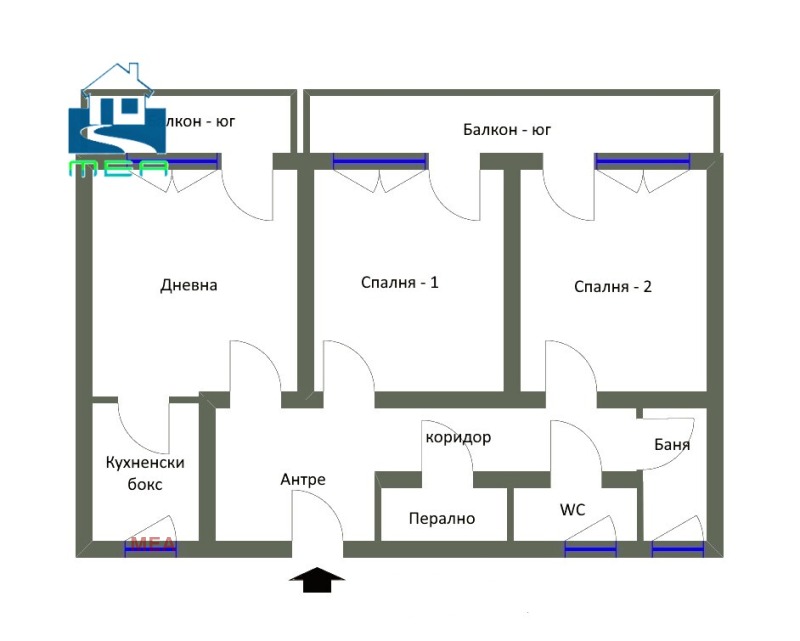 Продава 3-СТАЕН, гр. Плевен, Идеален център, снимка 2 - Aпартаменти - 48121405