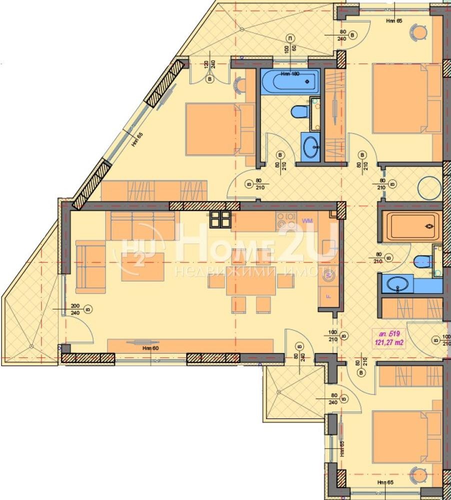 Продава 4-СТАЕН, гр. София, Манастирски ливади, снимка 4 - Апартаменти - 53974856