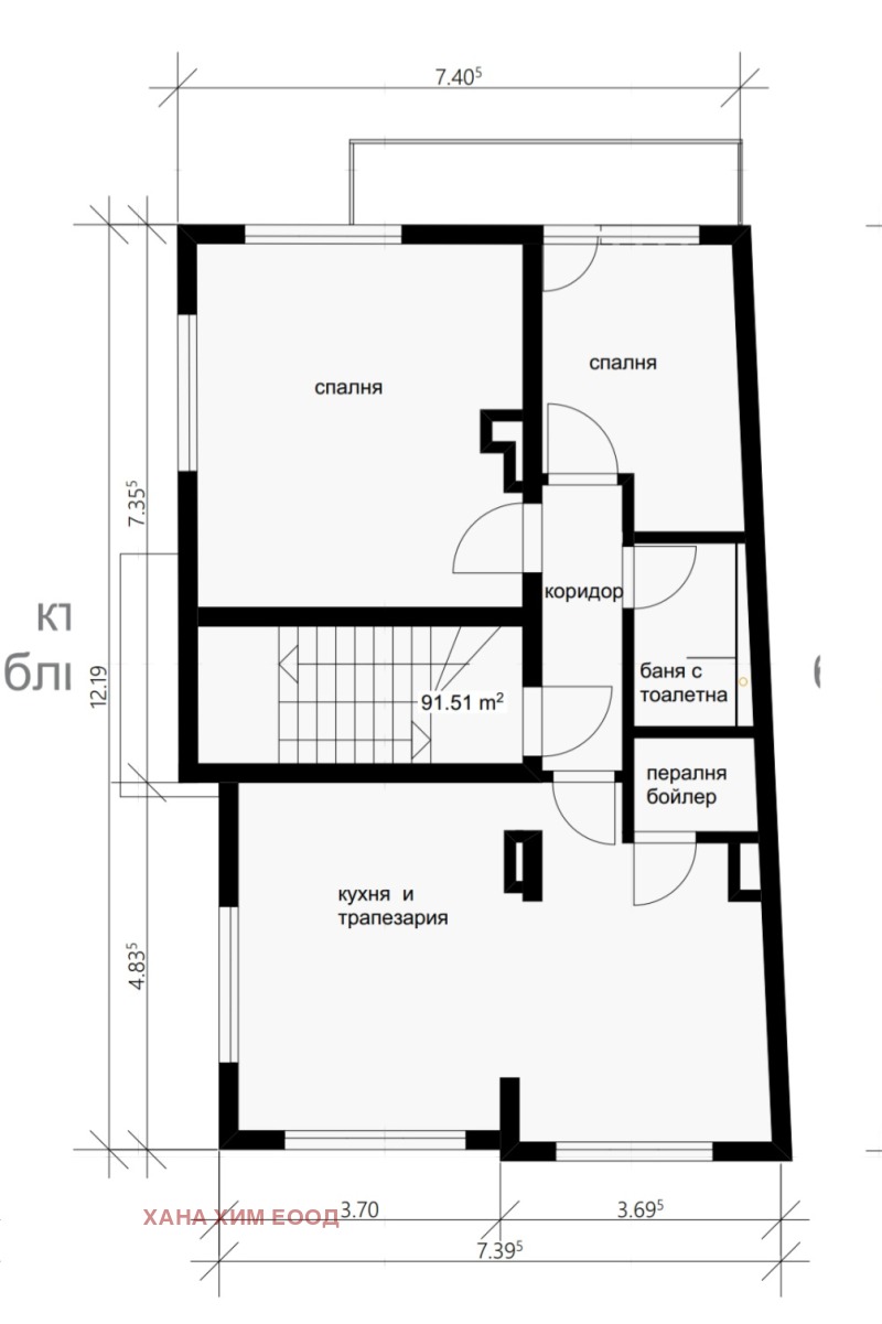 Продава ЕТАЖ ОТ КЪЩА, гр. Троян, област Ловеч, снимка 15 - Етаж от къща - 49056654