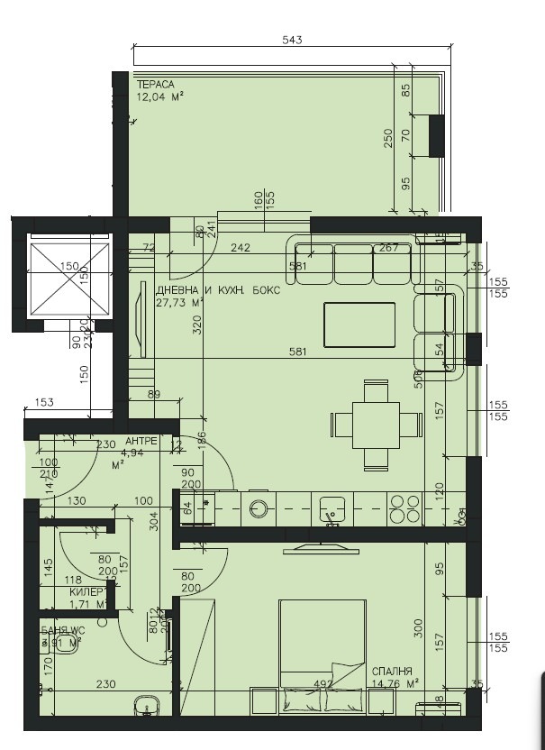 Продава  2-стаен град Пловдив , Остромила , 87 кв.м | 70995212