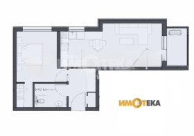 1 Schlafzimmer Ostromila, Plowdiw