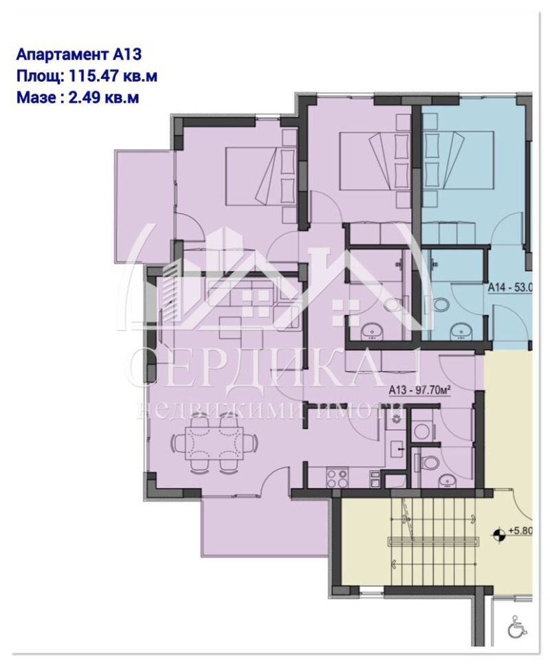 Na sprzedaż  2 sypialnie Blagoewgrad , Oswobożdenie , 115 mkw | 94120016