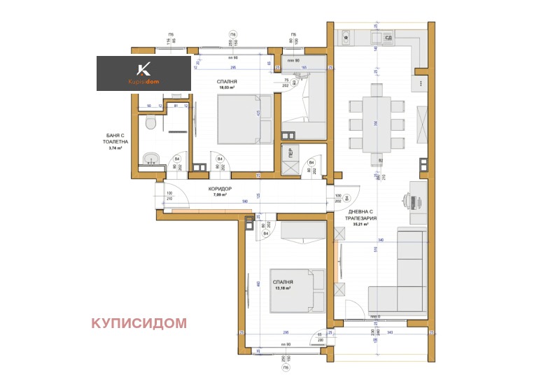Продава 3-СТАЕН, гр. Стара Загора, Център, снимка 15 - Апартаменти - 52666783