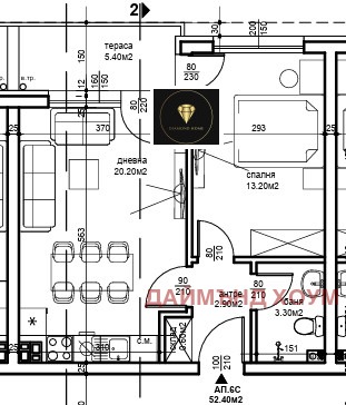 Продаја  1 спаваћа соба Пловдив , Беломорски , 60 м2 | 96414121 - слика [2]