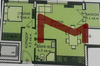 Til salg  1 soveværelse Varna , Kajsieva gradina , 60 kvm | 24871152 - billede [2]