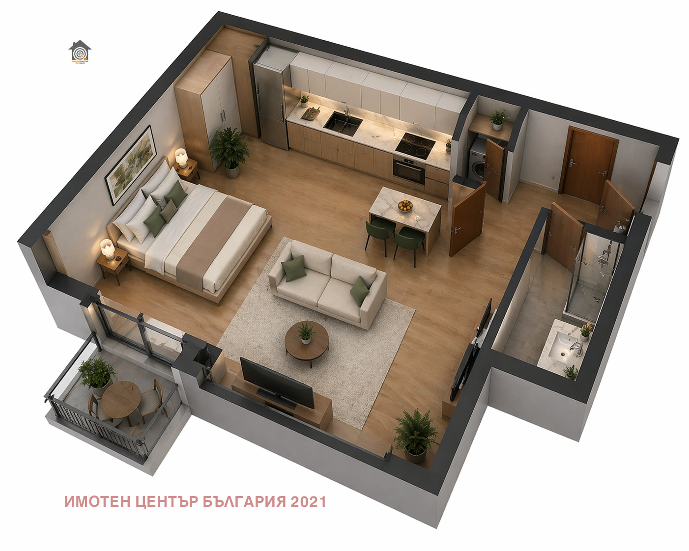 Продава 1-СТАЕН, гр. София, Горубляне