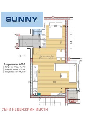 1-СТАЕН, 58 m2
