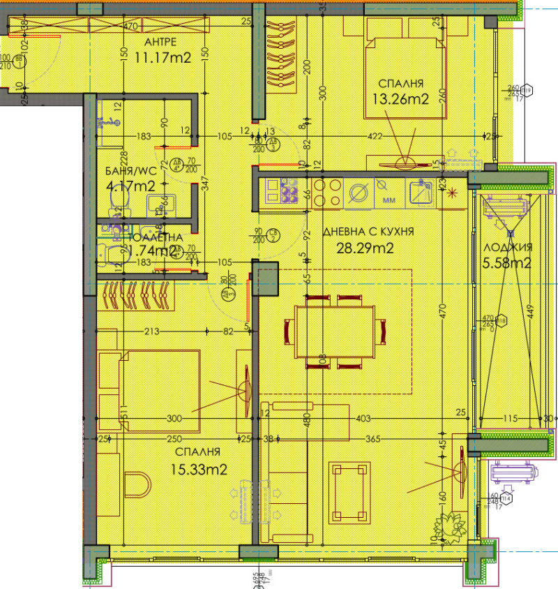 In vendita  2 camere da letto Plovdiv , Trakiia , 117 mq | 68981844 - Immagine [2]
