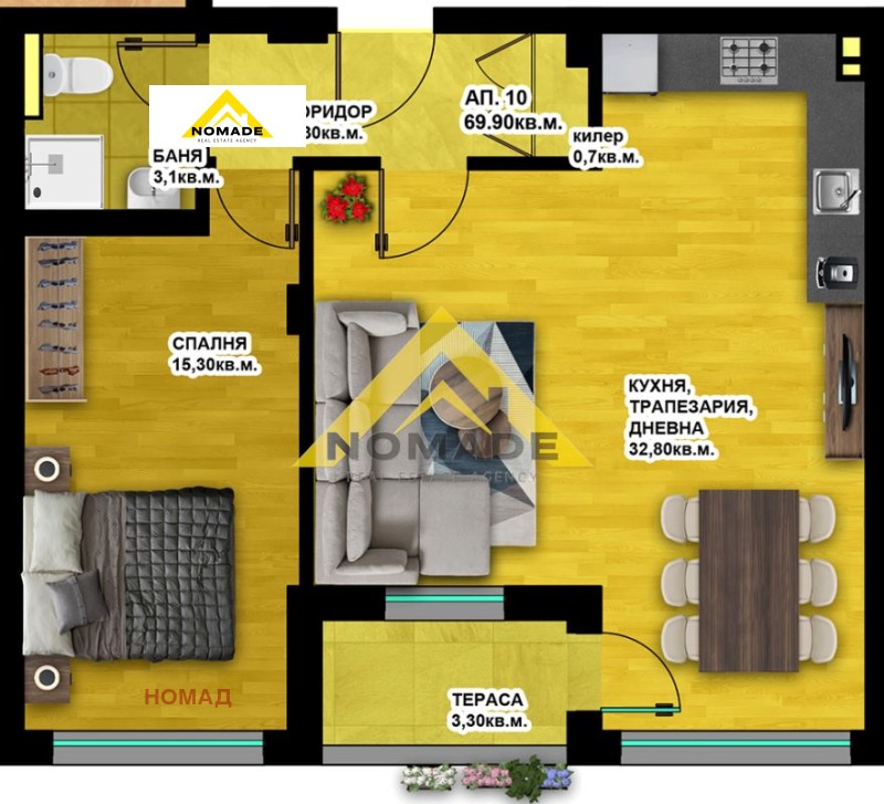 Продава 3-СТАЕН, гр. Пловдив, Христо Смирненски, снимка 4 - Апартаменти - 52442836