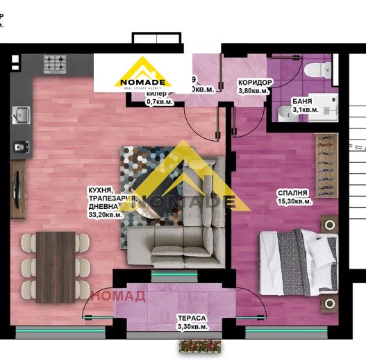 Продава 3-СТАЕН, гр. Пловдив, Христо Смирненски, снимка 2 - Апартаменти - 52442836