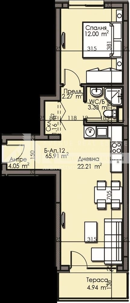 Eladó  1 hálószoba Burgas , Izgrev , 66 négyzetméter | 12655703 - kép [3]