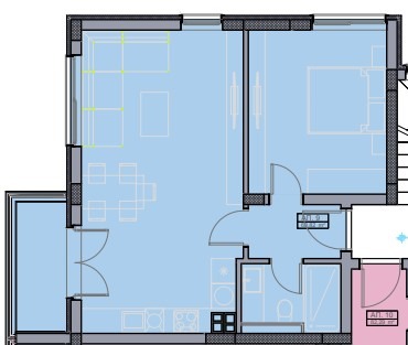 Na prodej  1 ložnice Plovdiv , Christo Smirnenski , 73 m2 | 78200651