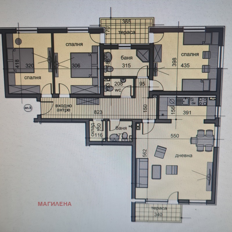 Продава  Многостаен град Пловдив , Остромила , 159 кв.м | 93624912 - изображение [6]