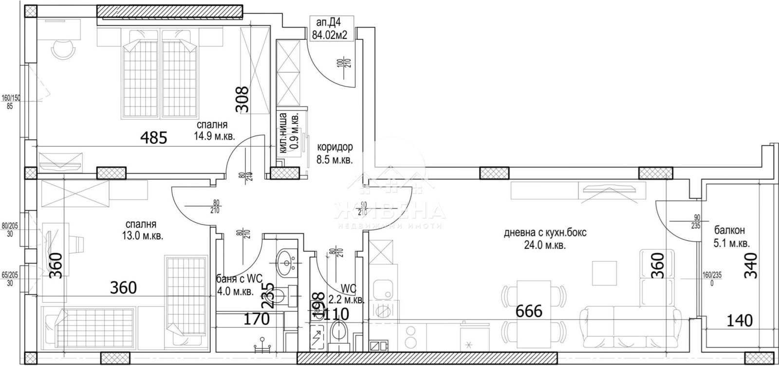 Продава 3-СТАЕН, гр. Варна, Кайсиева градина, снимка 3 - Апартаменти - 51889146
