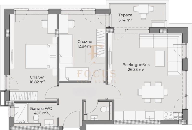 À vendre  2 chambres Plovdiv , Hristo Smirnenski , 109 m² | 34831873