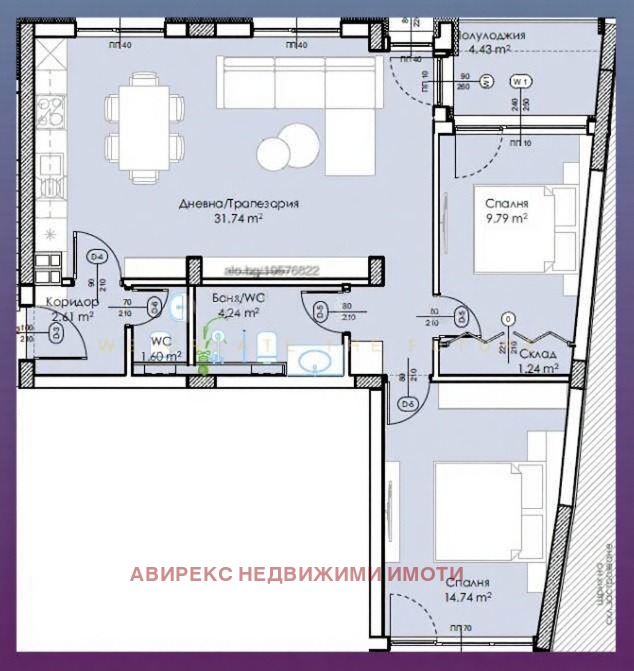 À vendre  2 chambres Plovdiv , Mladejki Halm , 96 m² | 30005381 - image [2]