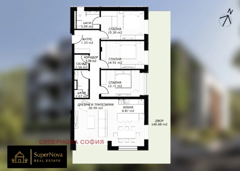 Продава 4-СТАЕН, гр. София, Драгалевци, снимка 5 - Апартаменти - 52544630