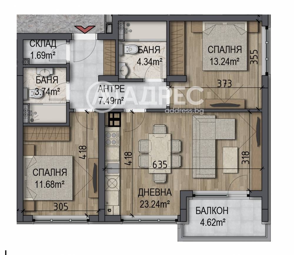 Продава 3-СТАЕН, гр. София, Овча купел, снимка 4 - Апартаменти - 55324537
