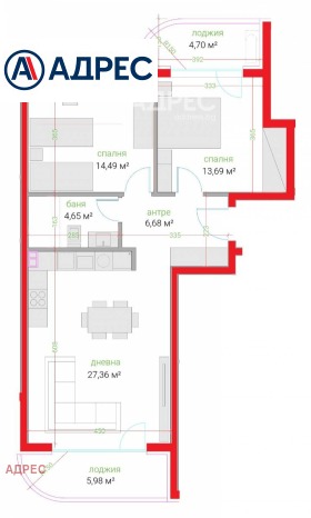 2 slaapkamers Trosjevo, Varna 4