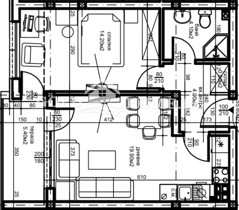 Te koop  1 slaapkamer Plovdiv , Ostromila , 65 m² | 11347713 - afbeelding [2]