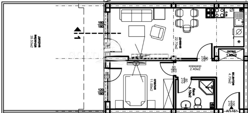 Te koop  1 slaapkamer Plovdiv , Ostromila , 65 m² | 11347713 - afbeelding [3]