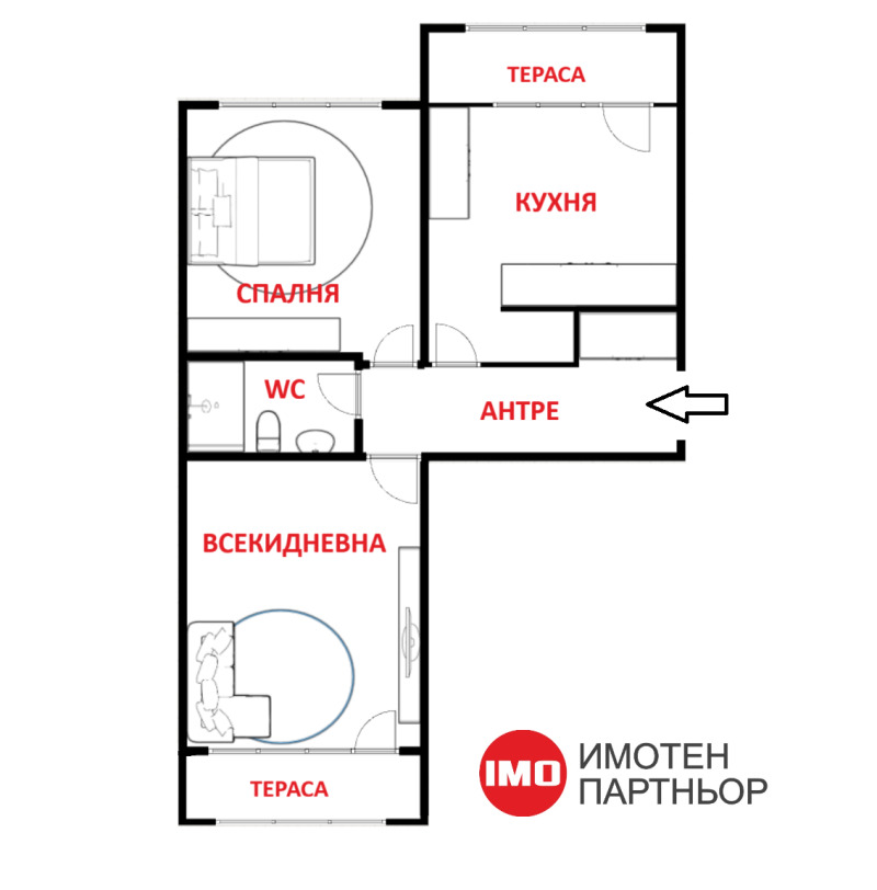 Продава 2-СТАЕН, гр. Бургас, Славейков, снимка 8 - Апартаменти - 52320620