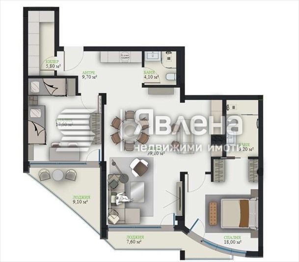 En venta  2 dormitorios Varna , m-t Alen mak , 145 metros cuadrados | 78319869 - imagen [13]