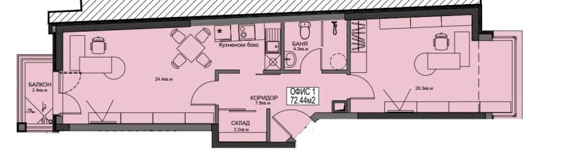 Na prodej  Kancelář Sofia , Borovo , 63 m2 | 14453499 - obraz [4]