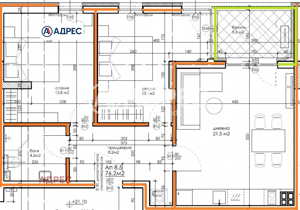 Продава 3-СТАЕН, гр. Варна, Кайсиева градина, снимка 4 - Апартаменти - 55400389