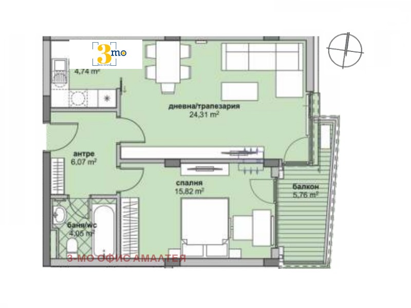 Zu verkaufen  1 Schlafzimmer Sofia , Ljulin 6 , 83 qm | 83206778