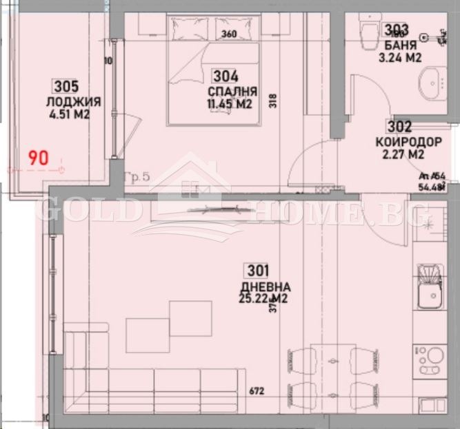 Продава 2-СТАЕН, гр. Пловдив, Беломорски, снимка 2 - Апартаменти - 56084889