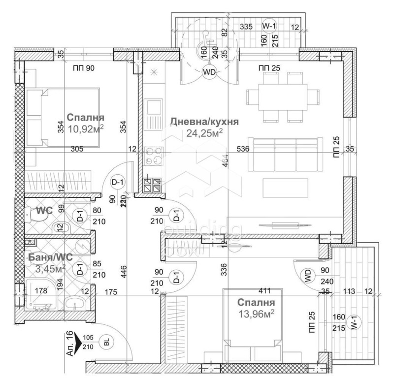 Продава 3-СТАЕН, гр. Варна, м-т Сотира, снимка 2 - Aпартаменти - 47717890