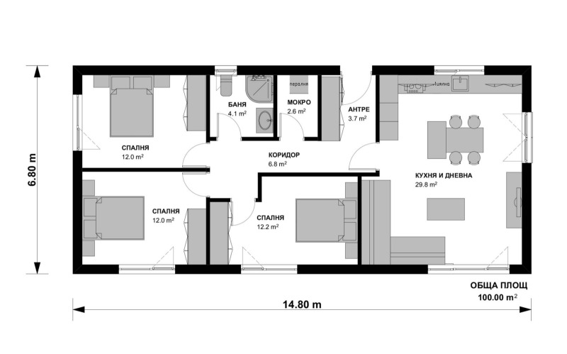Продава  Къща град София , с. Кривина , 100 кв.м | 27103545 - изображение [8]
