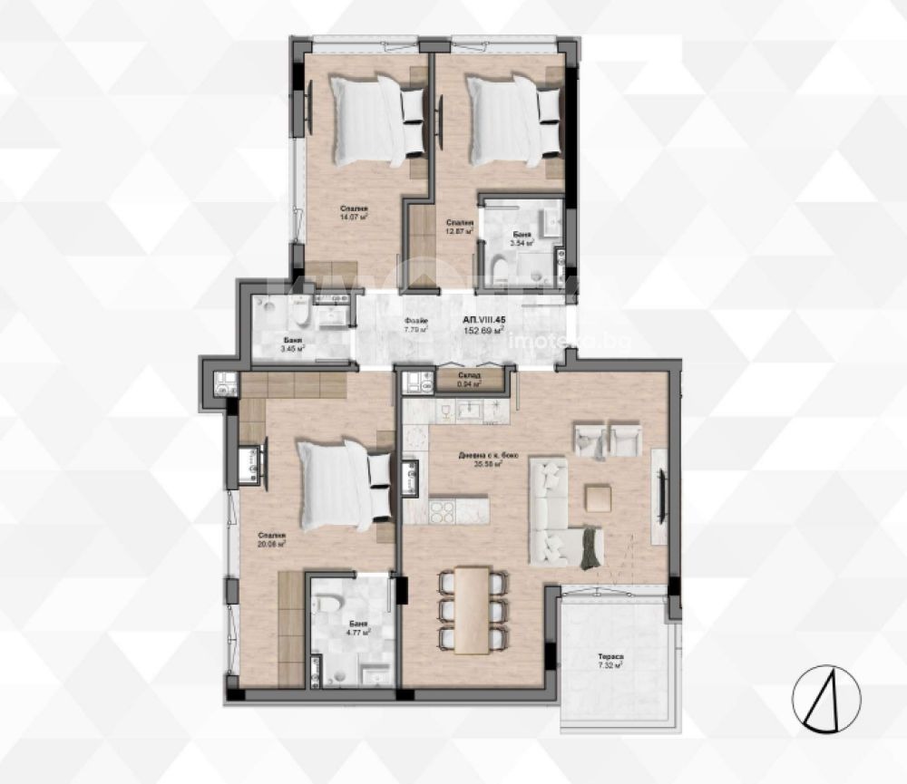 Продава МНОГОСТАЕН, гр. София, Център, снимка 4 - Апартаменти - 54074740