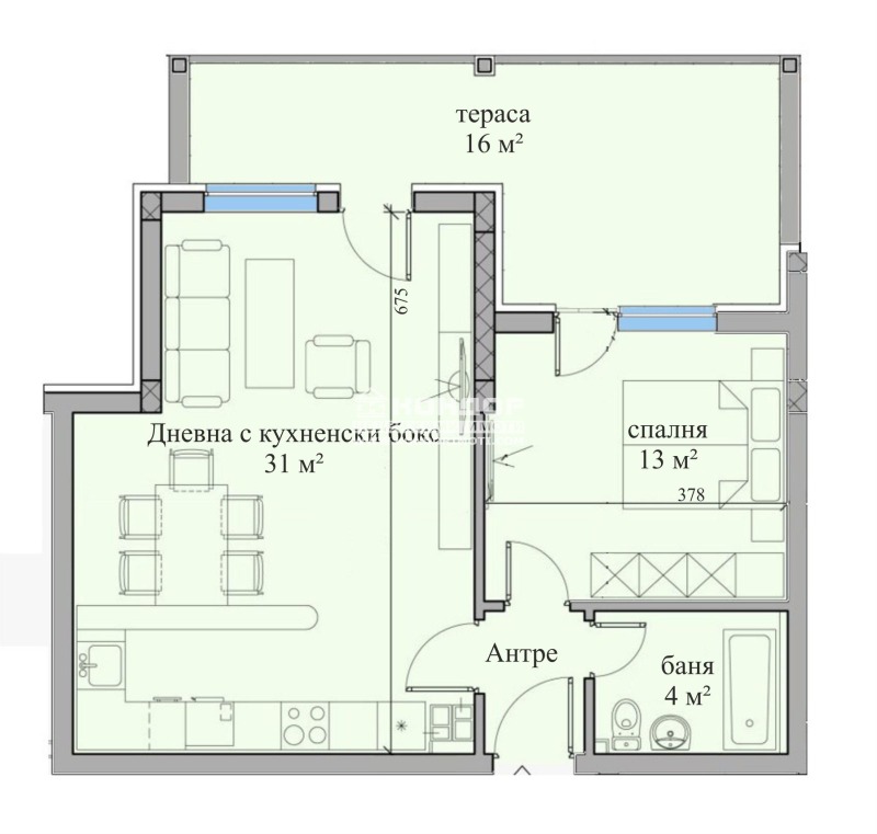 Zu verkaufen  1 Schlafzimmer Plowdiw , Wastanitscheski , 86 qm | 16917728 - Bild [2]