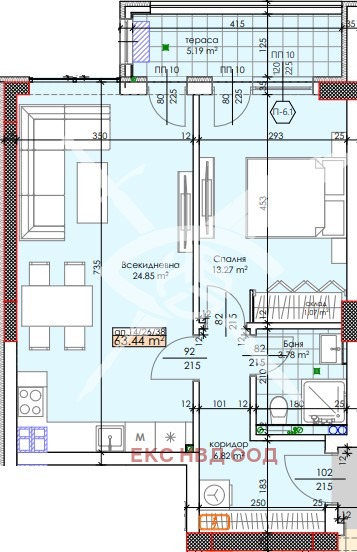 Продава 2-СТАЕН, гр. Пловдив, Тракия, снимка 1 - Aпартаменти - 48230054