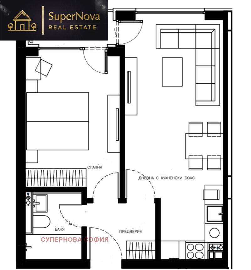 Satılık  1 yatak odası Sofia , Malinova dolina , 74 metrekare | 32295055