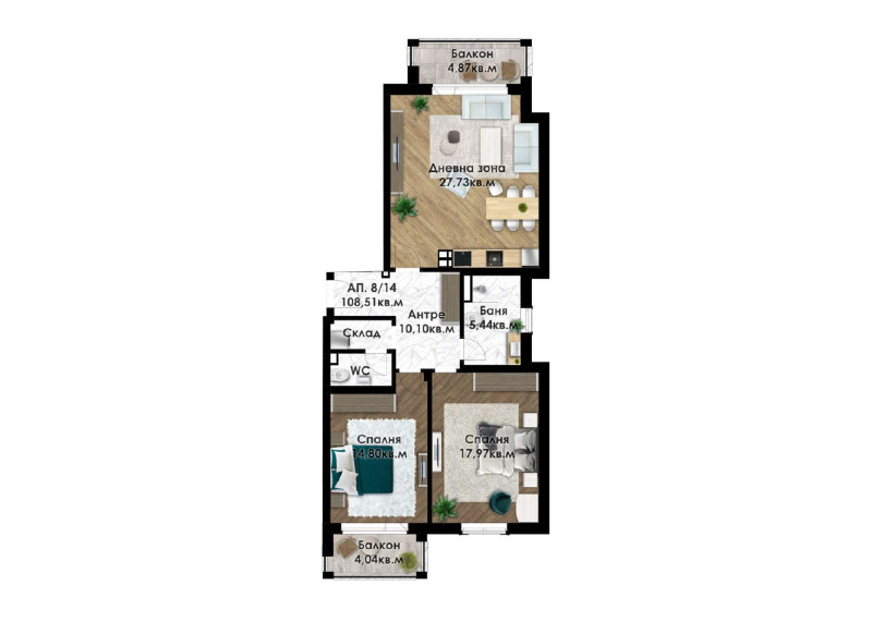 Satılık  2 yatak odası Plovdiv , Belomorski , 121 metrekare | 55174561 - görüntü [17]